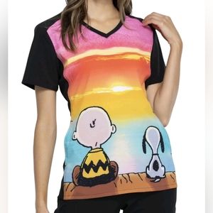 Scrub Top (Charlie Borwn and Snoopy)
